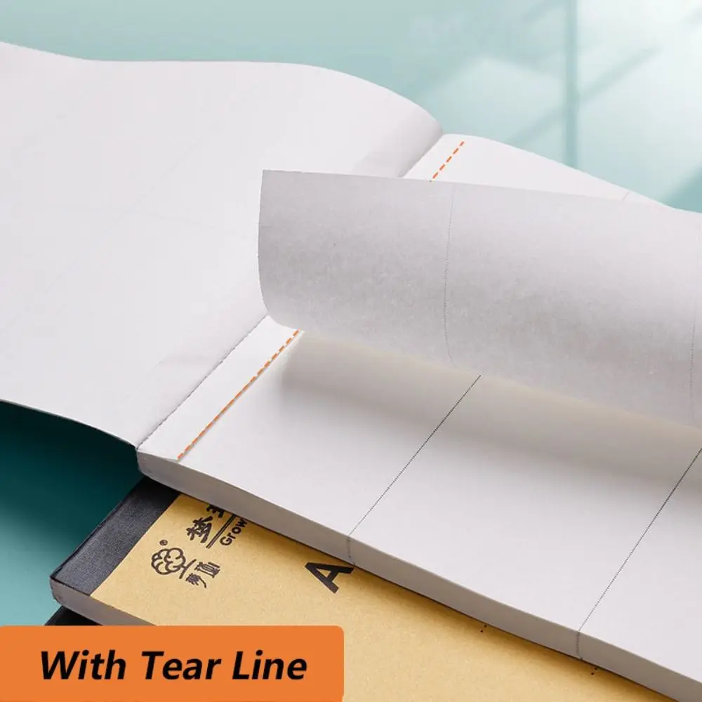 50/100 ورقة تقسيم بسيط/ورق مسودة فارغ قابل للتمزيق سميكة الرياضيات الحساب ورقة اللوحة كراسة الرسم مكتب المدرسة