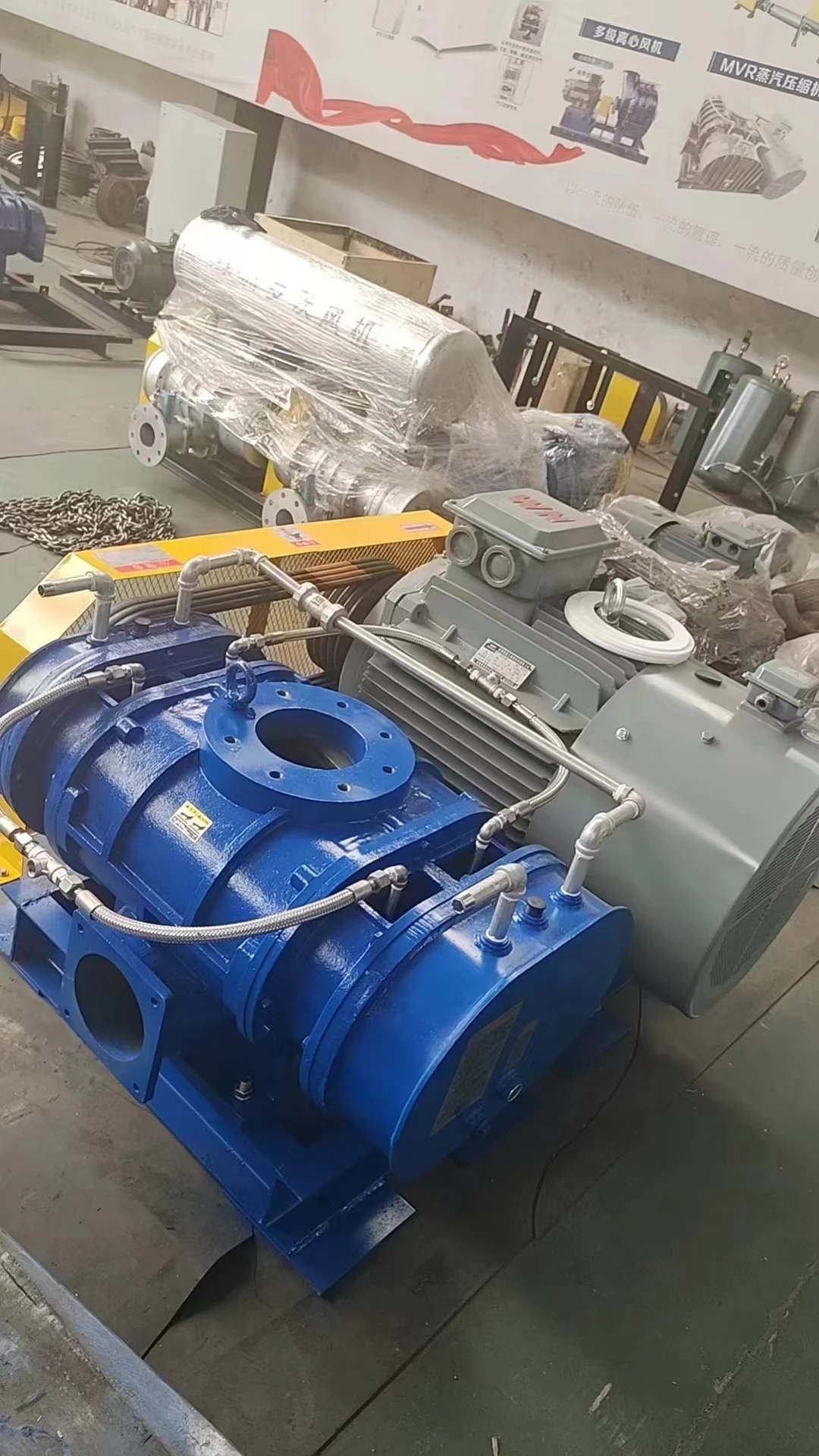 Roots Pump Industriële Blower 3-lob Roots Blower voor rioolwaterzuivering Luchtblazers