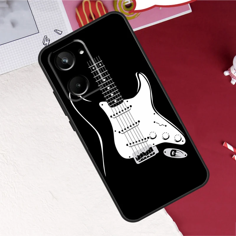 Guitar Music For Realme 8 9 10 Pro Plus 9i C11 C15 C30 C31 C35 C21Y C25 GT Neo 5 3 2 2T 3T Master Case