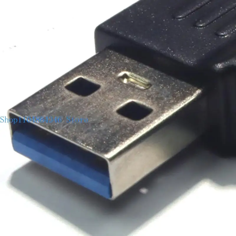 5asd 90 Degree USB3.0 Adapter USB3.0 Female to USB3.0 Male 5Gbps Data Transfer USB Adapter Converter for Laptops
