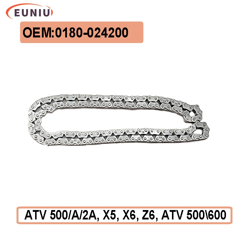 124 Links Camshaft Cam Timing Chain For CF CF188 500cc CF500 500CC UTV ATV 4X4 BUGGY GO KART ZSLT-CF500 0180-024200