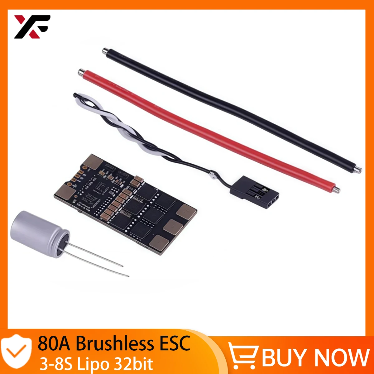 

XFlight Hobby 80A 3-8S 32bit Mini Electronic Speed Controller BLHeli_S BLSBuilt-in Programmable RGB LED For Racing Drone