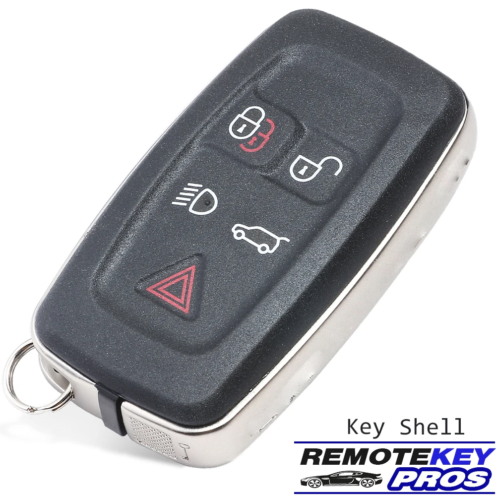 

DIYKEY 5 Button Remote Key Shell Case Fob for Land Rover LR4 Range Rover Evoque Sport 2010 2011 2012 2013 2014 2015 KOBJTF10A