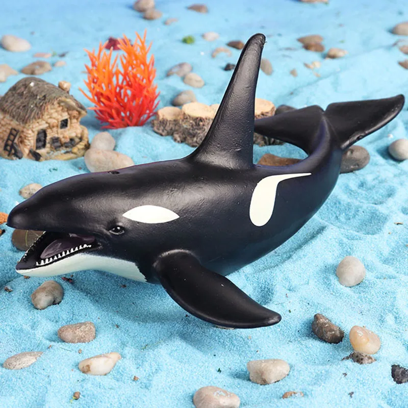 Oenux Sea Life Modello Grande Squalo Bianco Helicoprion Megalodon Balena Action Figure Oceano Animali Marini PVC Educazione Giocattolo per Bambini
