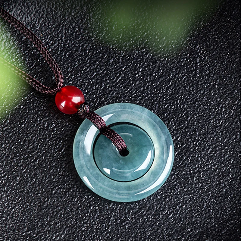 

Нефритовый кулон Harmonious Union: изысканные диски матери-сина серено-зеленого цвета, жетон элегантности и соединения