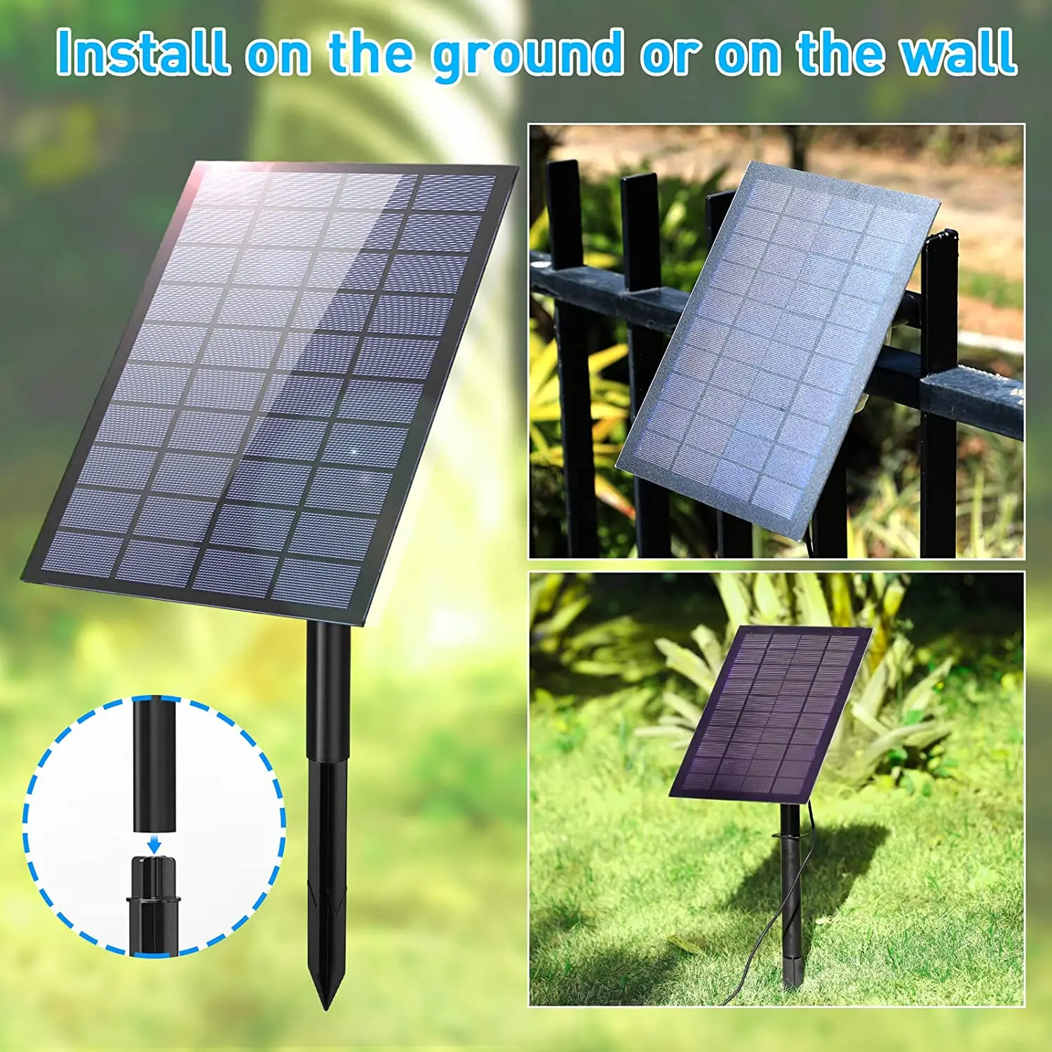 3.5W fontanna solarna pompa DIY Solar Panel fontanna z 4.9FT fajka wodna pompa do oczko wodne dekoracje ogrodowe zwierzęta picie Pon