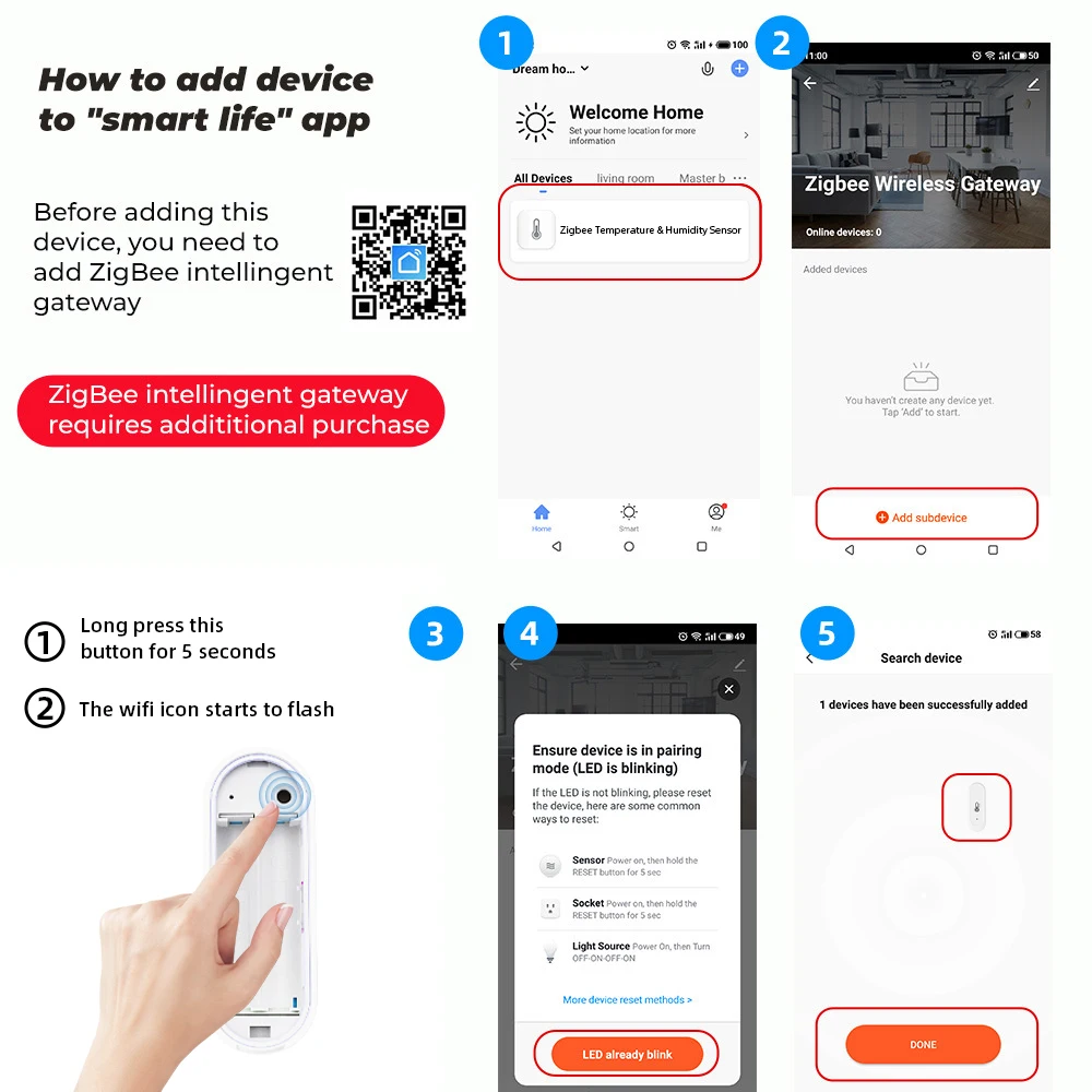 IP65 wasserdichter Tuya WiFi-Temperatur- und Luftfeuchtigkeitssensor für den Innen- und Außenbereich, Heimthermometer, kompatibel mit Alexa Google Home Voice – Detail 18