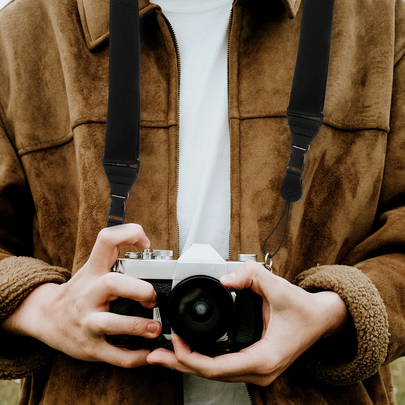 

4Pcs Wide Adjustable Shoulder Strap Thickened Nylon Strap Replacement for Laptop Bag Crossbody Tote Messenger Bag Straps