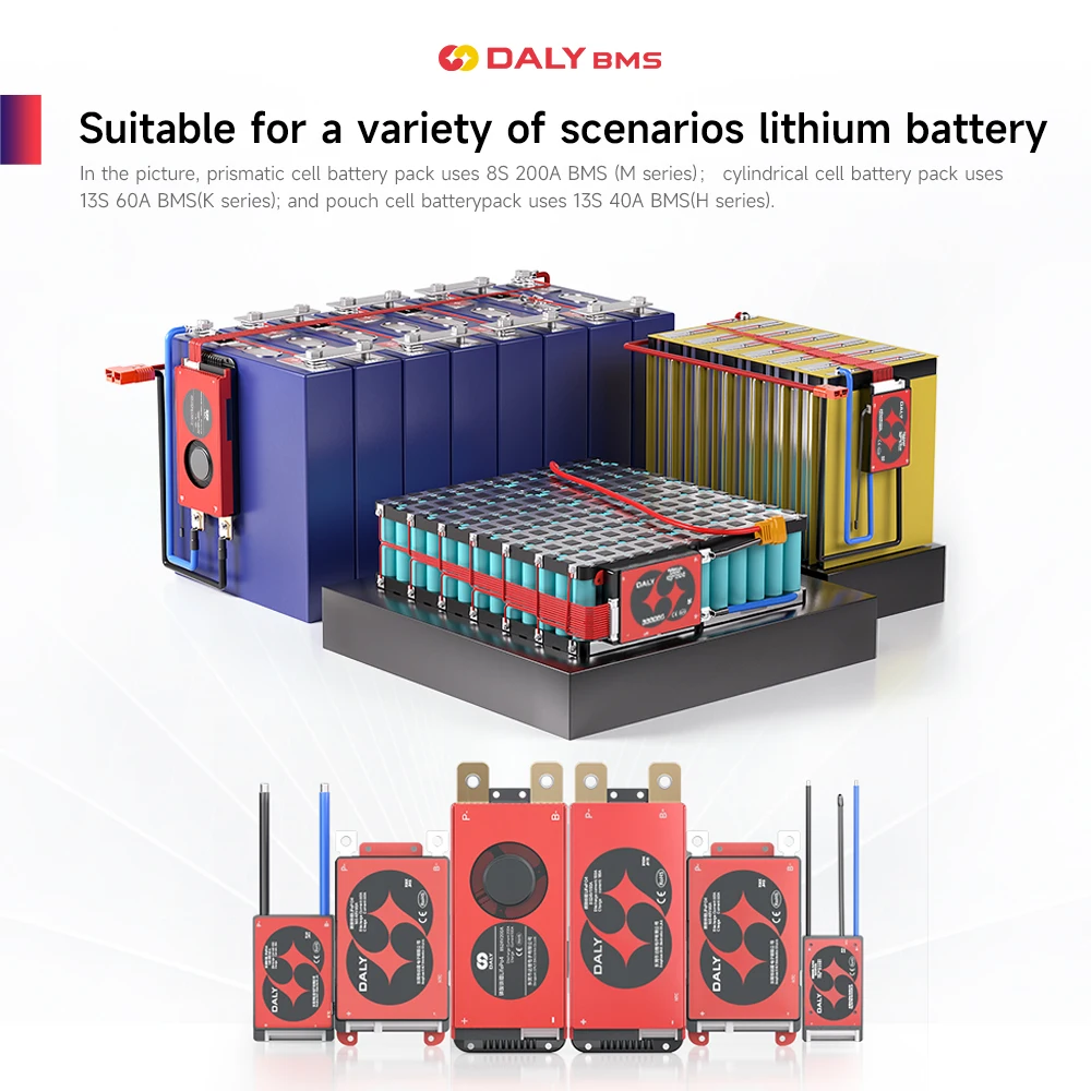Daly BMS Lifepo4 4S 12V с схемой защиты NTC 4S BMS 20A 40A 60A 100A 150A 200A 12V 24V 36V 48V 60V 72V BMS Батарея