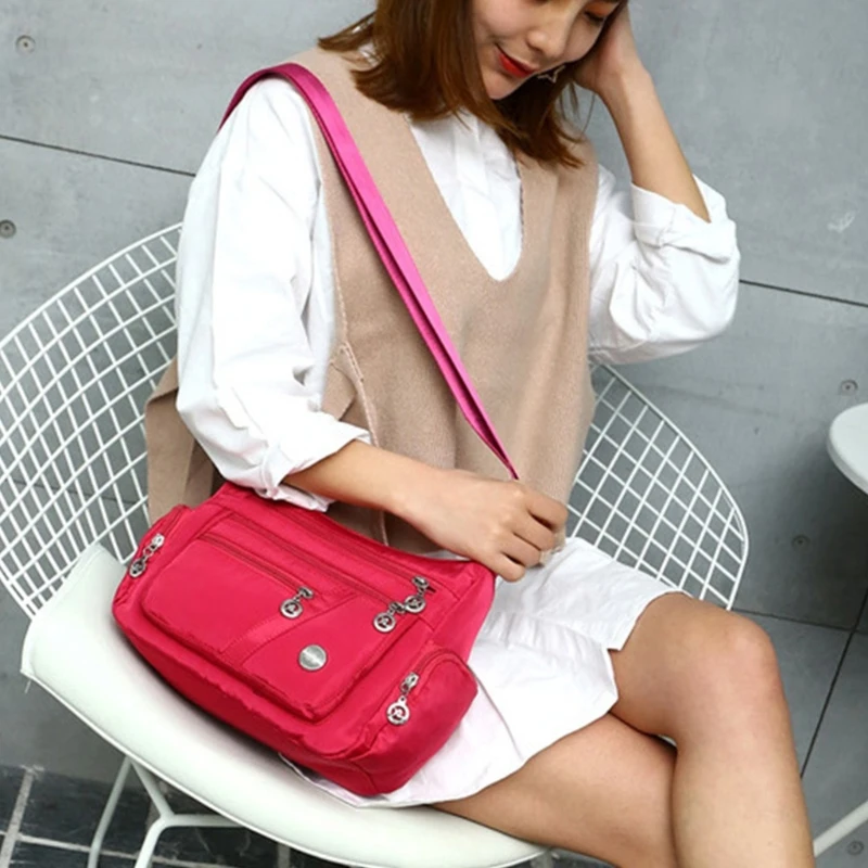 Convenient and Practical Crossbody Bags Nylon Shoulder Bag for Women and Moms 066F