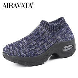 Damskie buty na co dzień Chunky sneakers Air Cushion Walking Shoes Breathable Mesh Sneakers Antypoślizgowe buty na platformie