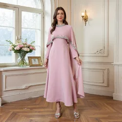 Eid muzułmańskie przedsionki kobiety Abaya Jalabiya impreza arabska długa suknia nadruk Ramadan Morocco Dubai Abayas Kaftan Islam sukienki ze sznurowaniami