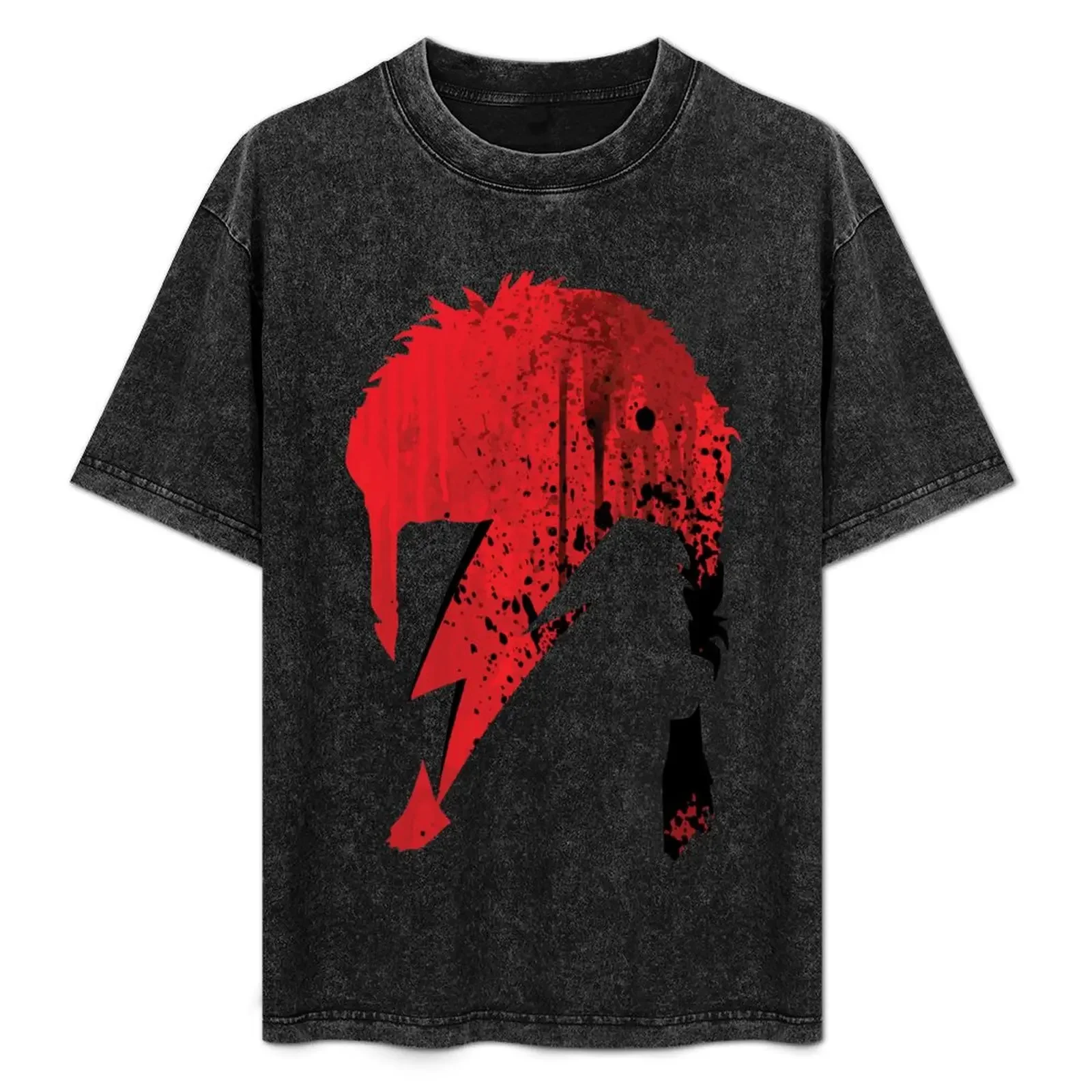 

ROCK ART / 80s music / 70s music / watercolor red T-Shirt Basic Daily Outfit Short Sleeve Tee