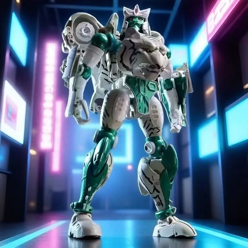 BW【2.0 ใหม่】 ของเล่นแปลงร่าง BW-10 รุ่น Tiger Mode KO วัสดุอัลลอยด์ MP-50 หุ่นยนต์เคลื่อนไหวได้ ของสะสม ของขวัญ