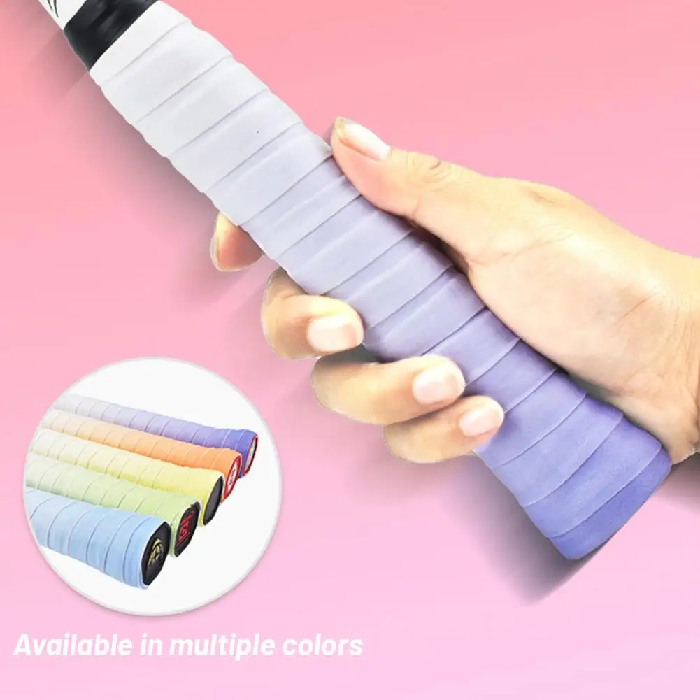 

1 Pc Badminton Racket Gradient Grip,Tennis Handle Sweatband Grip Absorbent Non-Slip Grip Racket With E0Z4
