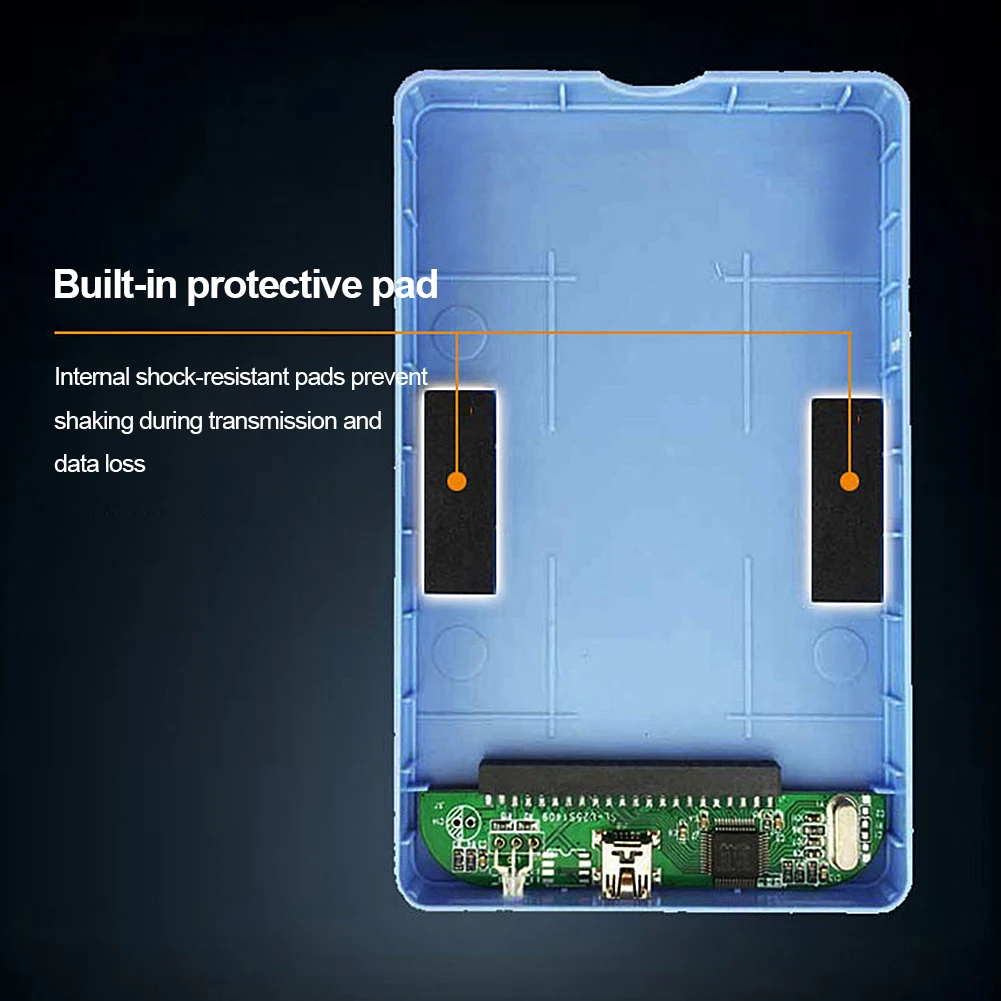 قرص صلب خارجي للكمبيوتر المحمول المحمول ، حافظة SSD ، واجهة نقل USB 3.0 ، كابل USB مدعوم ، قدرة 500GB ، 2.5"