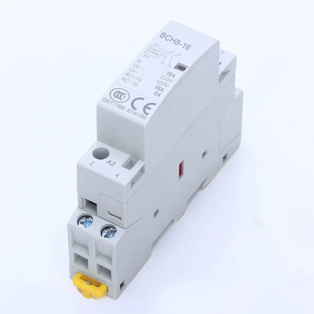 قواطع بلاستيكية منزلية AC230V 2P 16A 2NO جهد عمل معدل Ue 250V IP40 مثبت في صندوق التوزيع