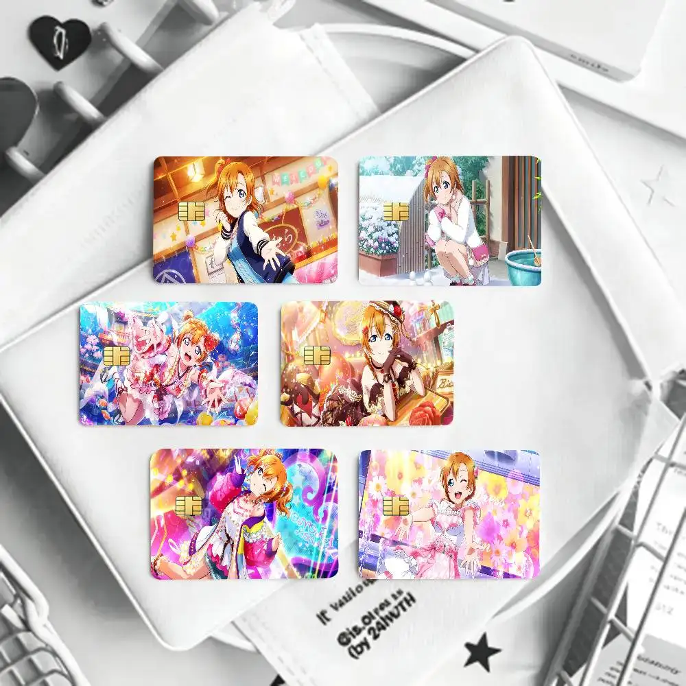 Kosaka Honoka Anime Lovelive Art Print Credit Card Skin Waterproof PVC Bank Card Decal