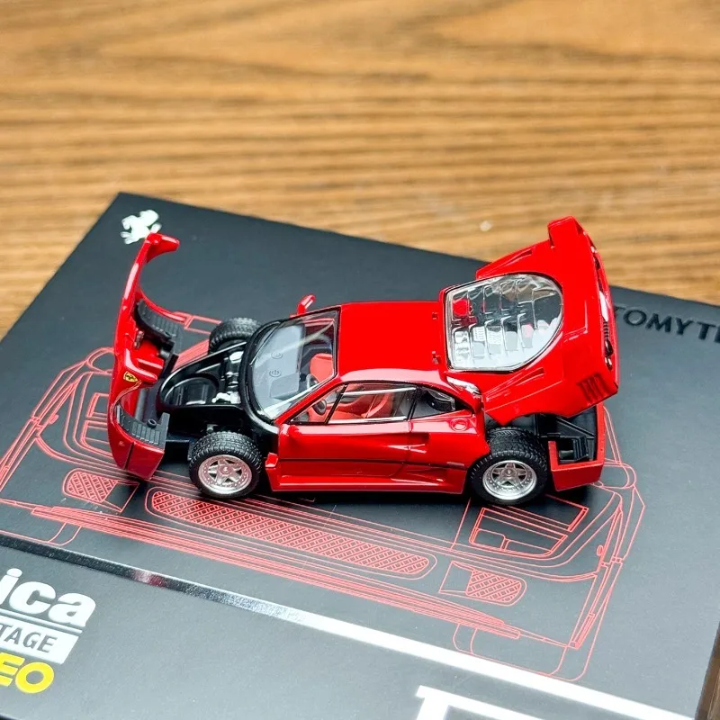 تاكارا تومي تومييتيك TLV 1/64 F40 1989 سبيكة موتور مركبة دييكاست نماذج ألعاب السيارات جمع هدايا الصبي #6