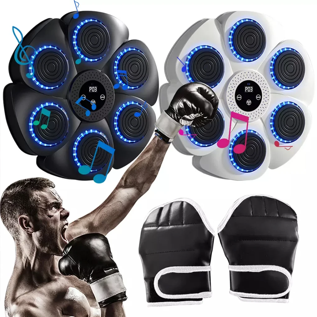 New Music Boxing Machine Adult/Children Sport Fitness Smart BT Boxing Trainer Home Exercise Response Training Boxing Wall Target