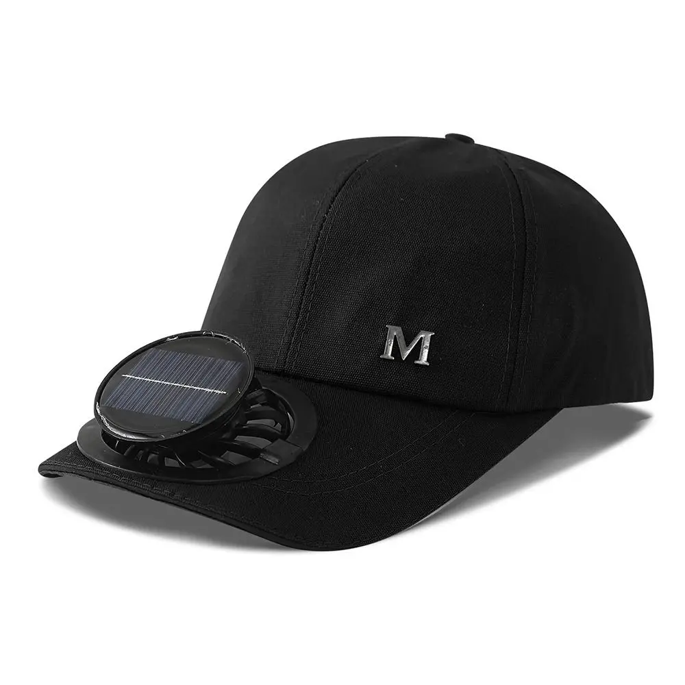 Fashion With Solar Powered Fan​​ Baseball Cap Sun Protection Breathable Sun Hat Quick Dry Rechargeable Solar Fan Hat Summer