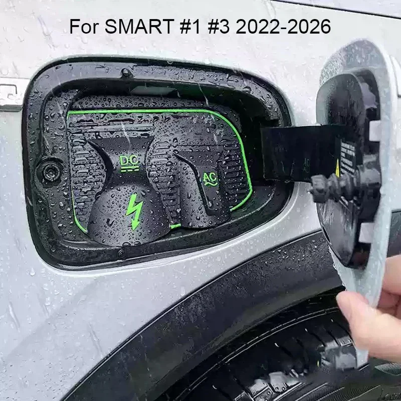 

For SMART #1 #3 2022-2026 New Energy Car Charging Port Waterproof Protector Cover Gun Rain Charge Cover Exterior Auto Accessory