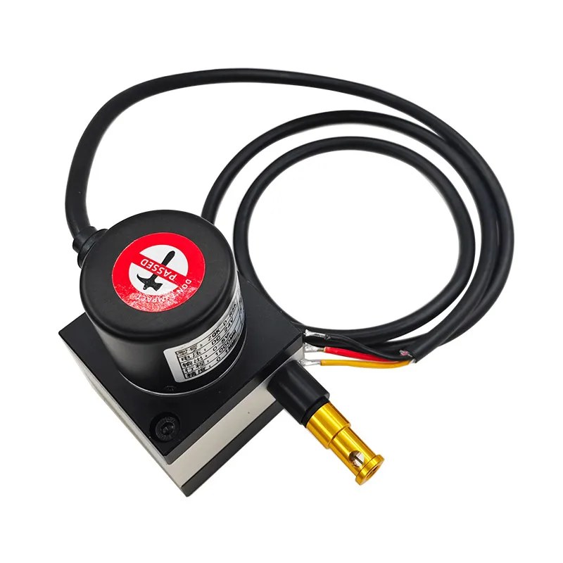 High-Precision Waterproof Wire Encoder 1-2M Pulling Rope Displacement Sensor for Linear Distance Measuring 5-24V Power Supply