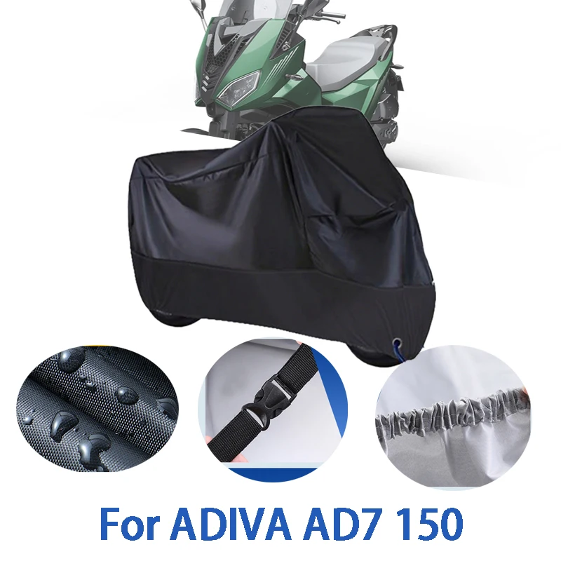 

Motorcycle Full Covers For ADIVA AD7 150 Car Outdoors Sun Protection Dust No Ear Thickened Oxford Clothcover Accessories