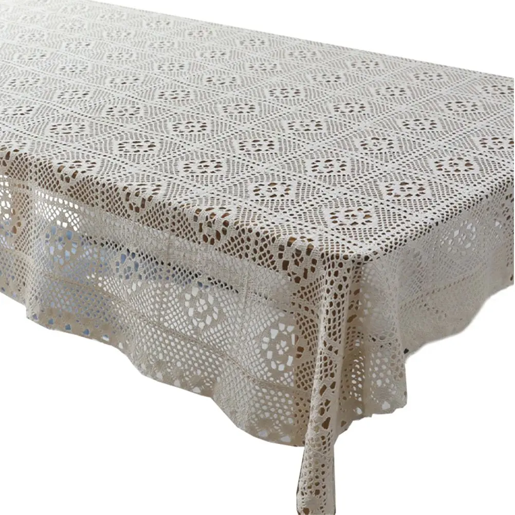 

Decorative Polyester Lace Tablecloth Romantic Buffet Cover Elegant Center Table nament Fabric Home Textile For