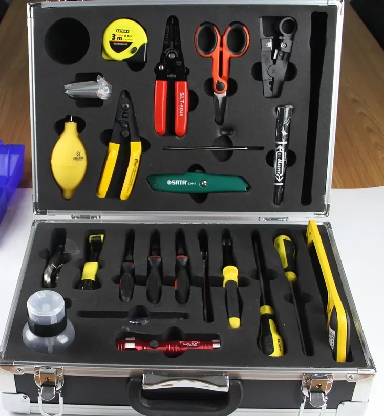 Optical Fiber Construction Tool Kit Fiber Fusion Tools Optical Cable Construction Kit HRO- 25