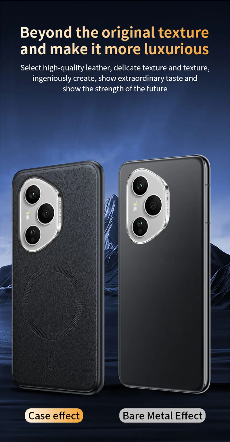 Für Honor 400 Pro Hülle Magnetische Leder-Schutzhülle Für Honor 400 Pro Hochwertige Anti-Fingerabdruck Rutschfeste PC+TPU – Detail 11