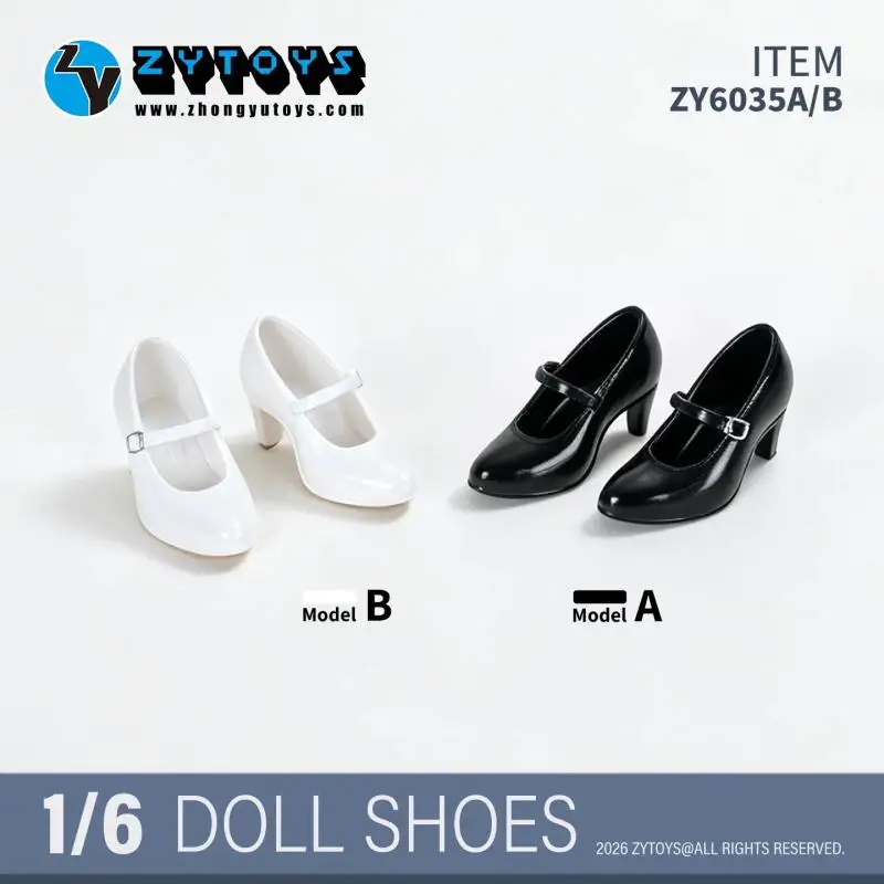 Zy6035 6036 Special Sixth 1/6 Scale Princess Style High Heels Pvc Shoes Model for Azone Mixed Angel Mitian 4 Ob24 Action Figure