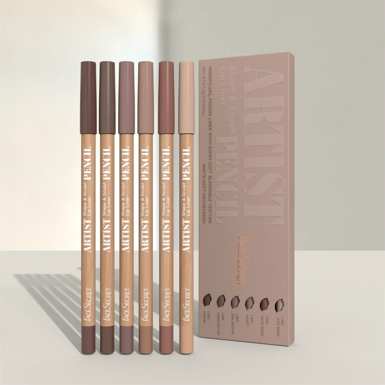 6 ชิ้น/เซ็ต Lip Liner ปากกา 6 สีกันน้ําและเหงื่อไม่ง่ายที่จะจางหาย Non-stick Cup ลิปสติกลิปสติกดินสอชุด