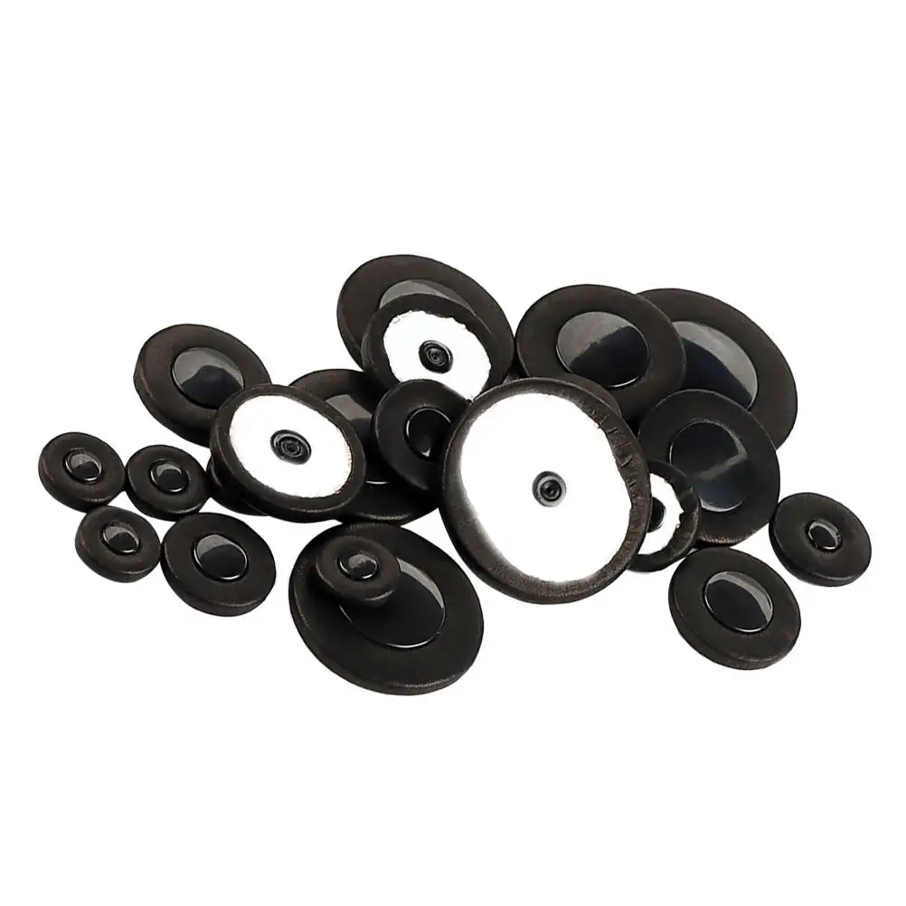 

25 pcs Saxophone Key Pads Durable Faux Black C411 Replacement Kits Instrument Accessories Enhanced Appearance