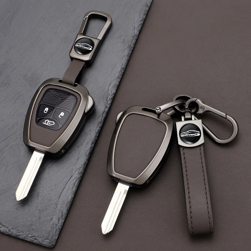 

Zinc Alloy +Tpu Car Key Case For Jeep Wrangler Compass Patriot Liberty Chrysler 300 PT Dodge JCUV Caliber Nitro Accessories