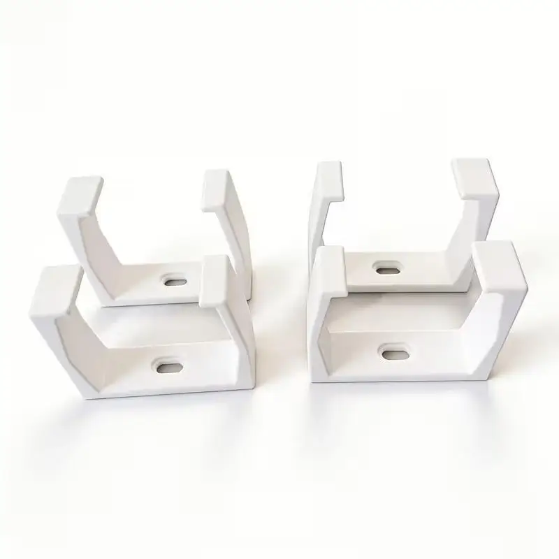 2Pcs 3D Printed Outlet Fixer, White/Black Wall-Mounted Power Strip Holder, Sturdy Cable Manager With