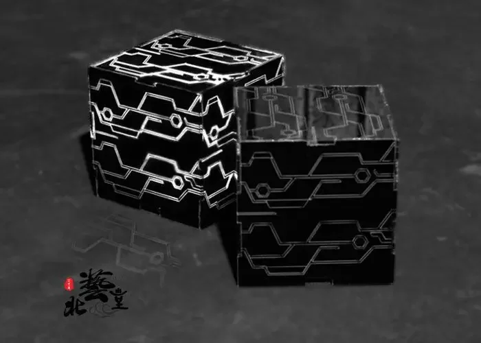 

NieR:Automata YoRHa No.9 Type S 9S 2B Cosplay Black Box Rubik's Cube Props Luminous for Halloween Comic Show Birthday Accessory