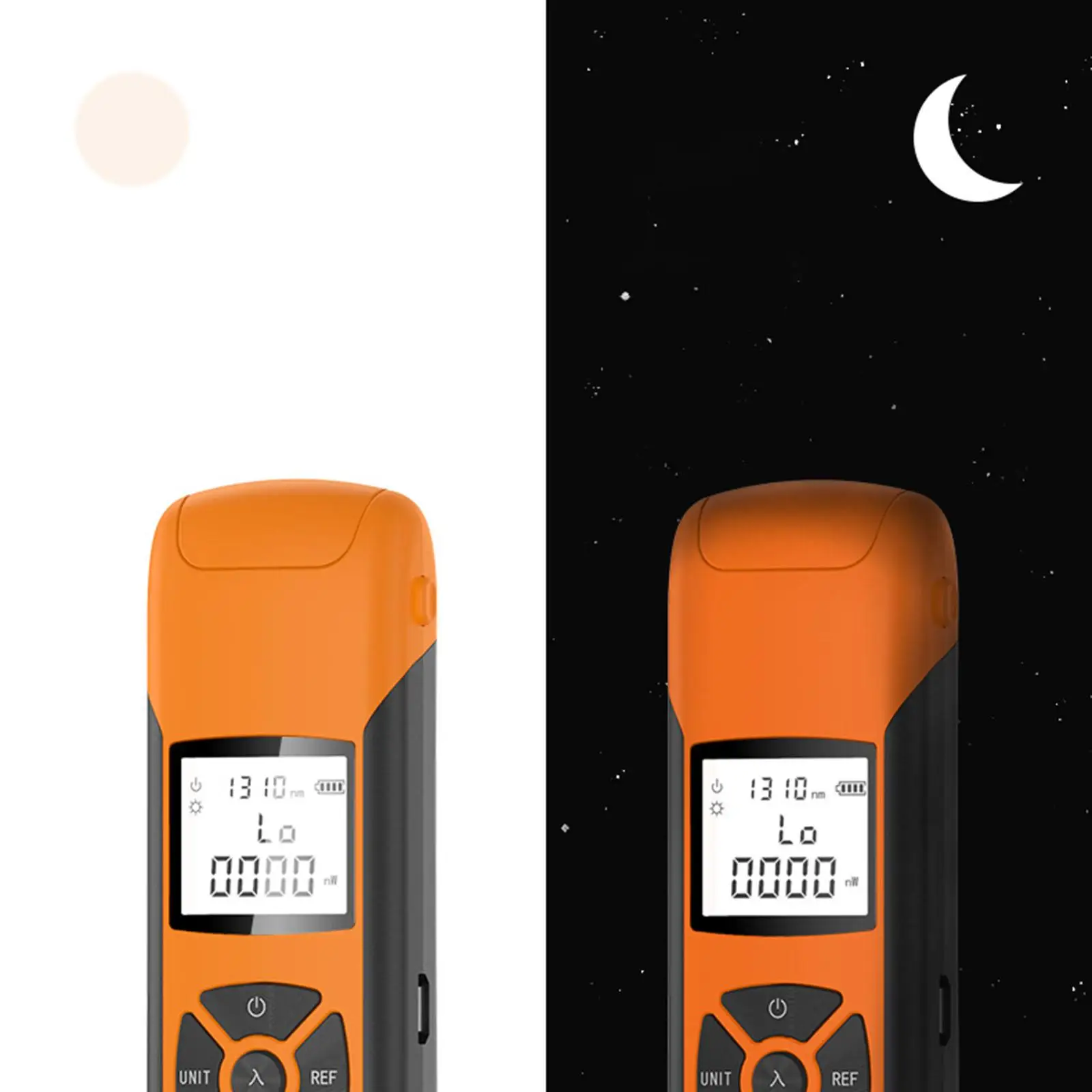 Portable Fiber Optic Power Meter Practical Multifunction USB with Flashlight