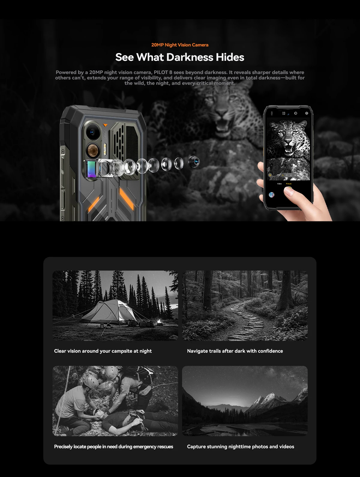 Global Version Blackview Oscal Pilot 8 Rugged Smartphon Android 16 QCM6690 Octa Core 6.83" Display 12GB+256GB 108MP Mobile Phone