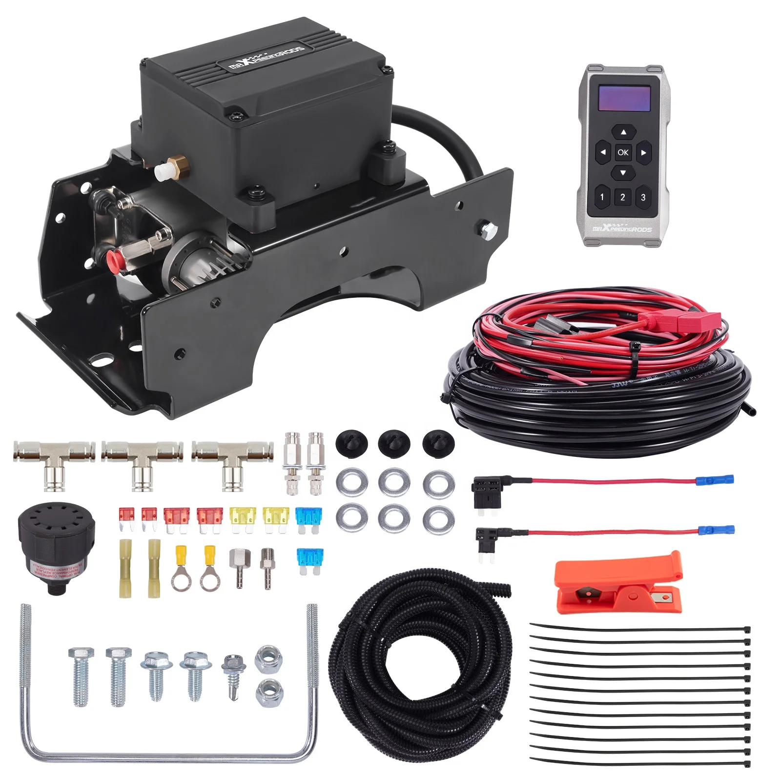 Universal Compressor Control System Assembly Wireless Air Suspension Controller For Air Spring Bag Kit
