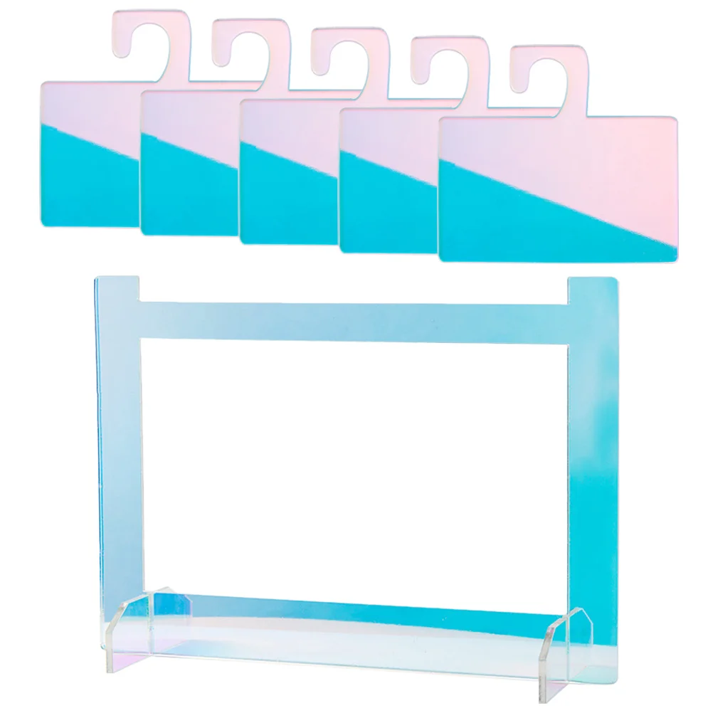 

1Set Nail Art Display Frame Acrylic False Nail Tips Stand Smooth Edges Decorative Salon Organizer Manicure Display Board