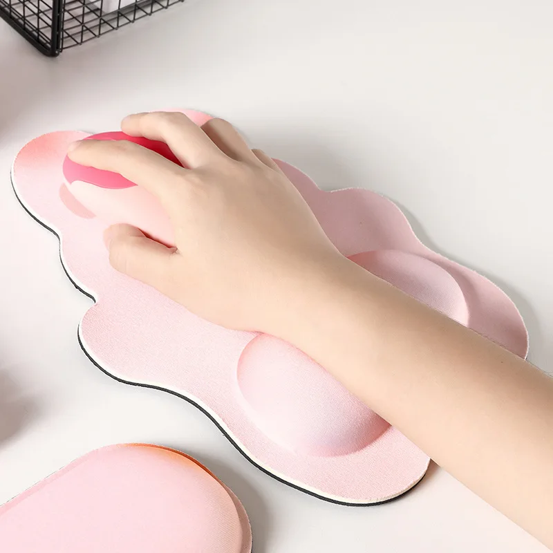 Cute PeePee Rabbit Mouse Pad with Wrist Rest 3D Non-Slip Ergonomic Support Mouse Pad for Office Gaming Desk Protector