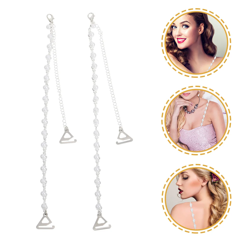 1 paire de bretelles de soutien-gorge en perles réglables, décor antidérapant, ajout exquis, costume de fleur de Rose, différents vêtements, sangle de soutien-gorge
