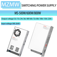500W 600W 800W Switching Power Pupply AC-DC PSU 12V 15V 24V 36V 48V 60V 72V 80V 110V 150V 220V MS Industral SMPS