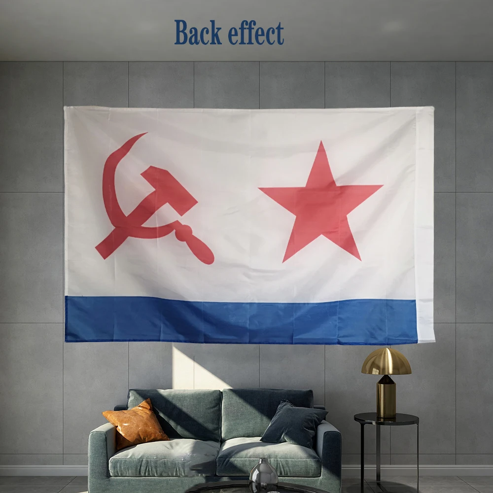 Soviet Military Flag Of USSR Navy Forces Material Object Photography Double Sided Graphic Custom Printed  Hanging Polyester