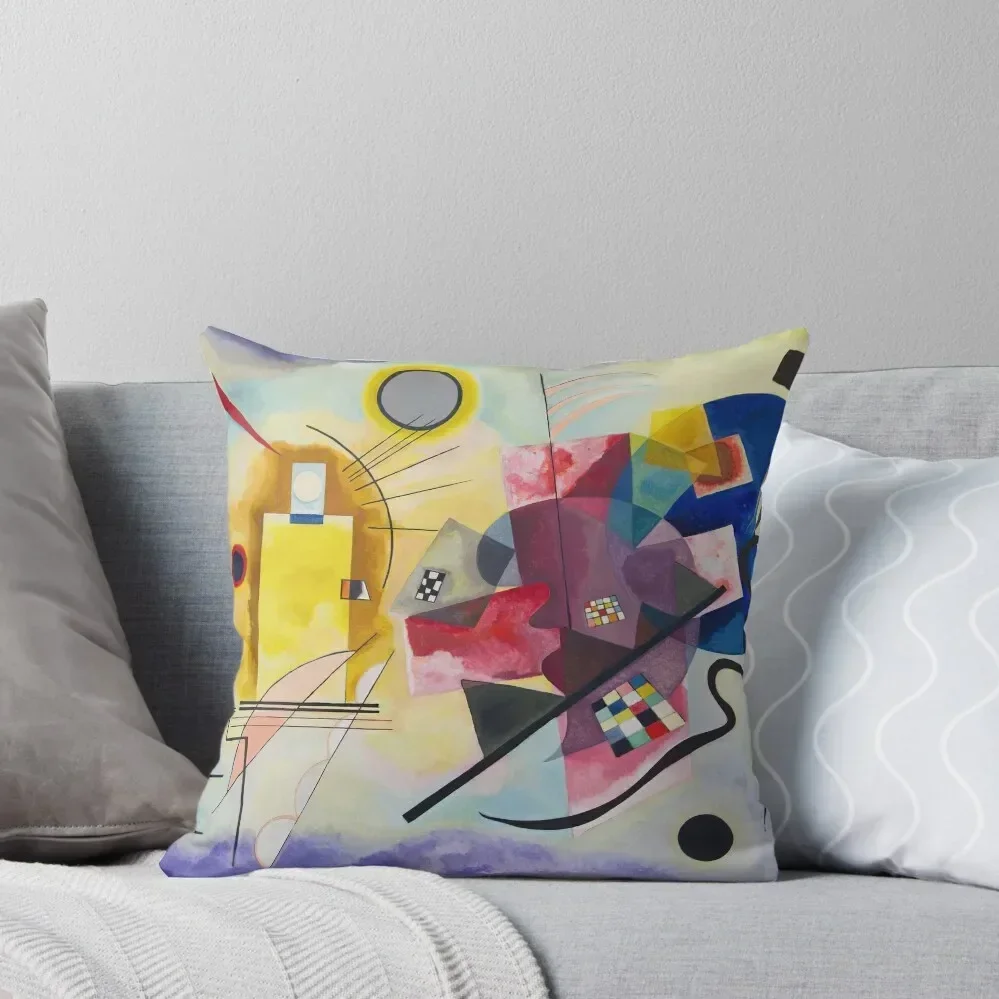 Wassily Kandinsky - Yellow-Red-Blue (Jaune Rouge Bleu) (1925) Throw Pillow luxury sofa pillows Cusions Cover pillow