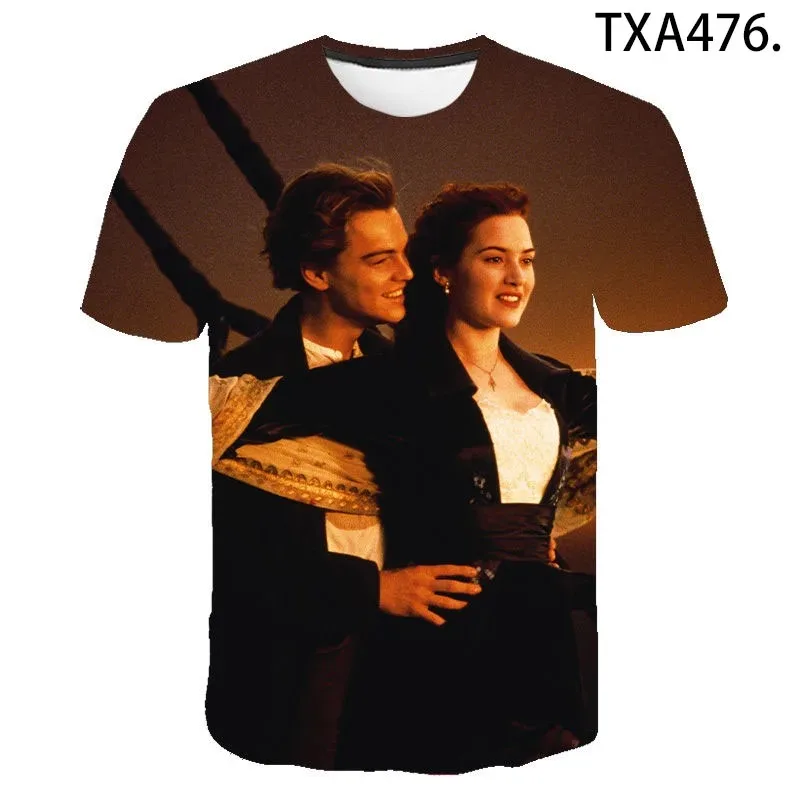 Classic Movie Titanic TShirts 3D Print Child Casual Fashion Oversize Round Neck TShirt Kids Boys Girls Tees Tops Clothing