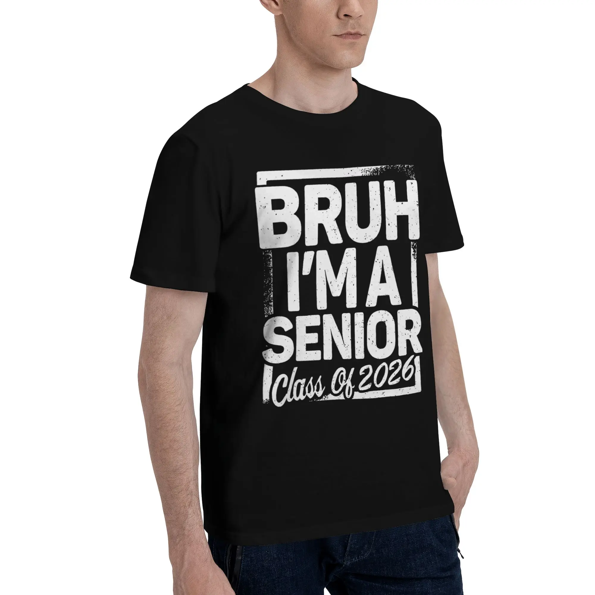 Printed Class of 2026 Senior Graduation T Shirt For Unisex  Pure Cotton Tee Shirt Short Sleeve Clothes