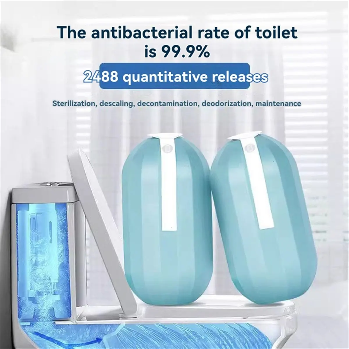 AA1349~Blue Bubble Toilet Cleaner Deodorizing Toilet Powerful Automatic Descaling and Fragrance Type Toilet Cleaner