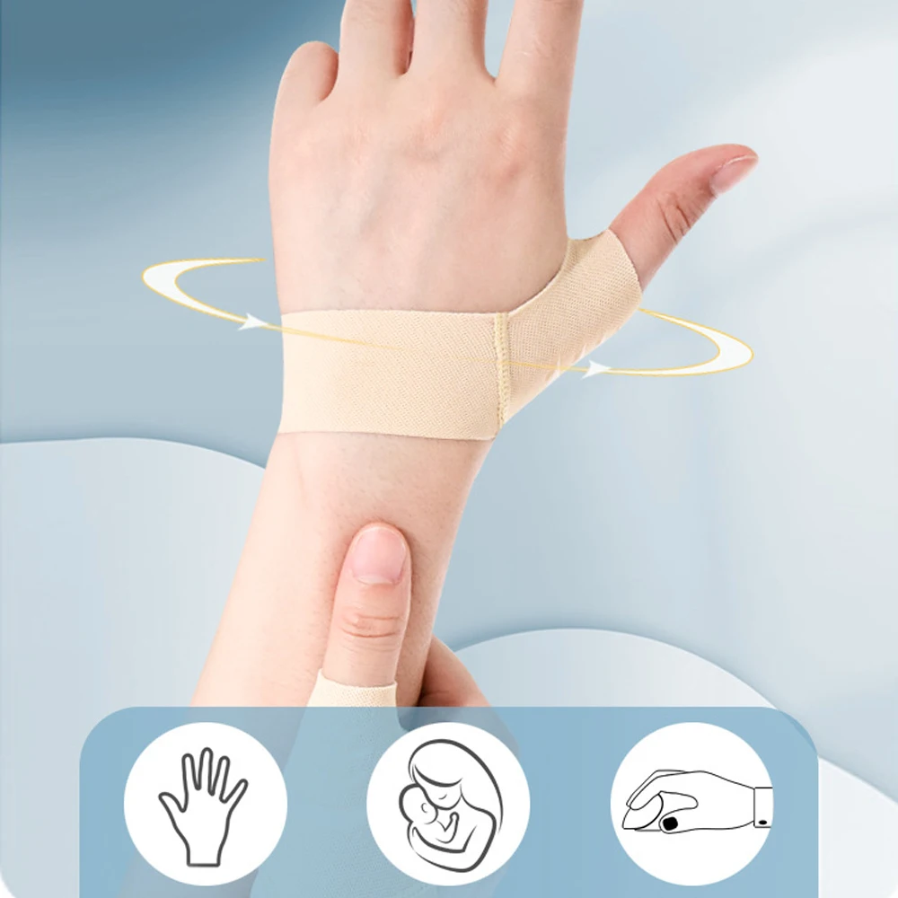 Verstellbare Daumen-Handgelenk-Bandage, Kompressionsmanschette zur Arthritis-Schmerzlinderung, Schutzunterstützung, Hochelastisch, Schienenhandschuh, 1 Stück – Detail 4